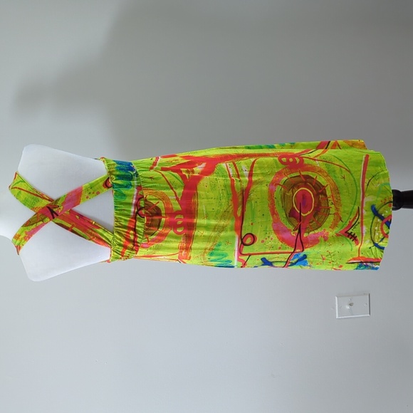 Virna Drò Graffiti Print Sleeveless Dress - Picture 3 of 14